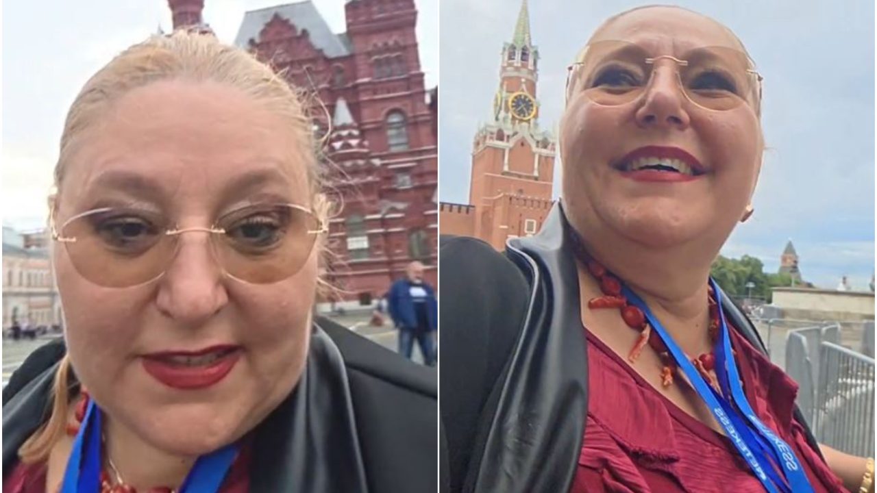 Diana Șoșoacă, mesaj din Moscova. A lăudat capitala Rusiei și l-a atacat pe Emil Boc într-o transmisiune live